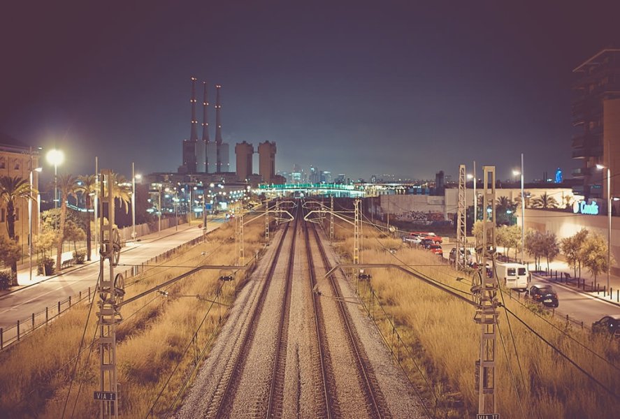 London Industry at Night
